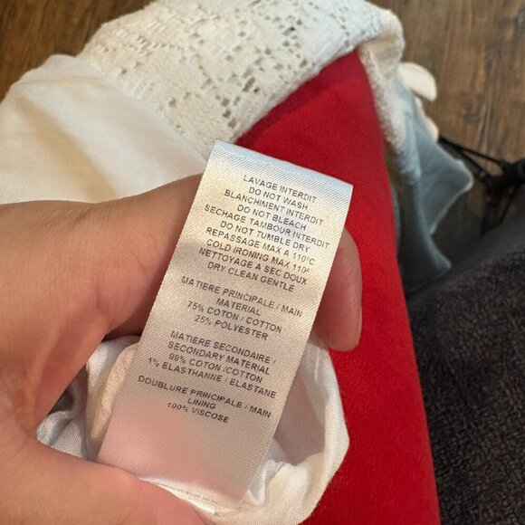 See By Chloé Ruffled Lace Midi Dress Natural White - Picture 7 of 7